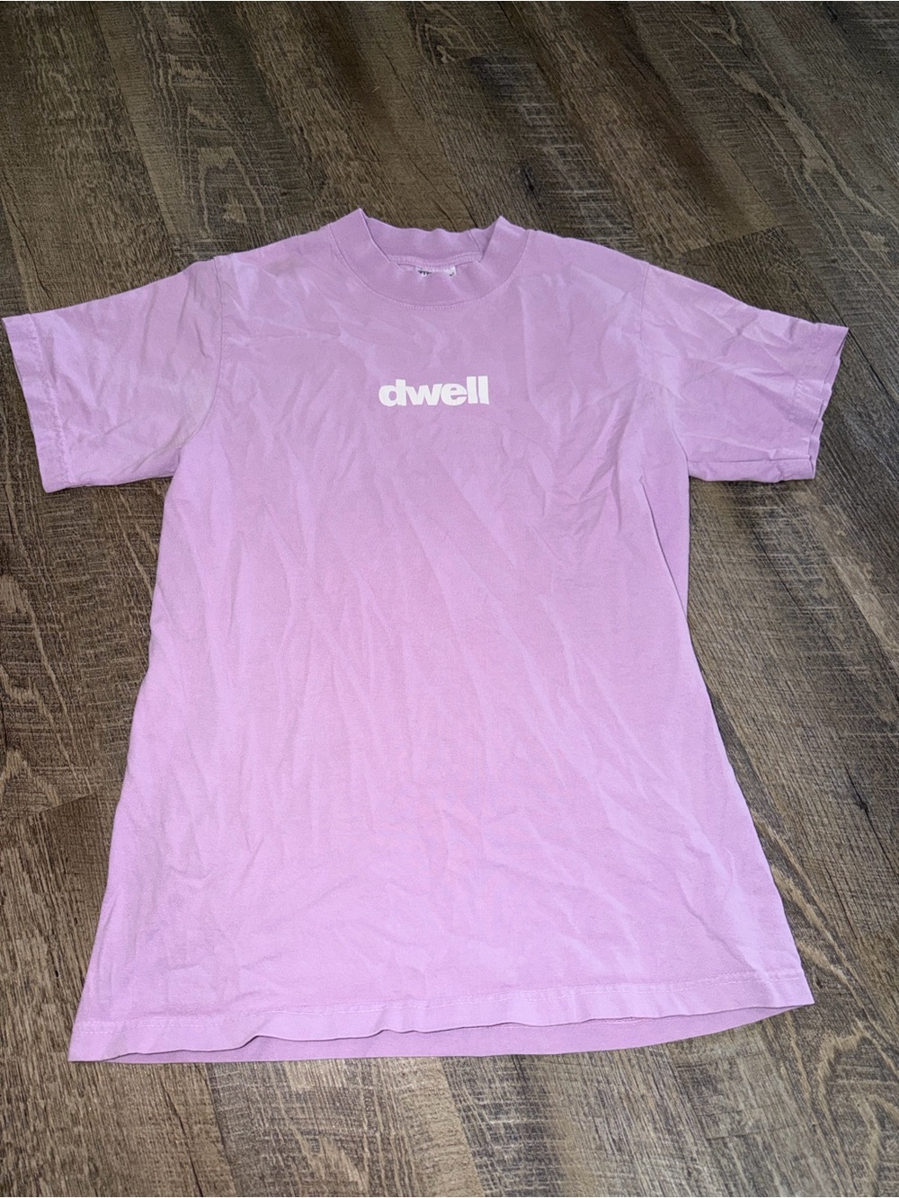 dwell Men's Pastel Lavender Short Sleeve Logo Tee